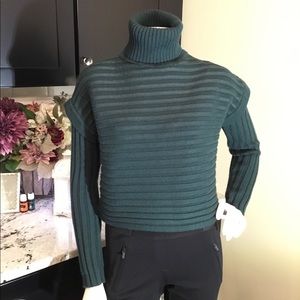 SARAH PACINI. EMERALD GREEN  Ribbed, sweater